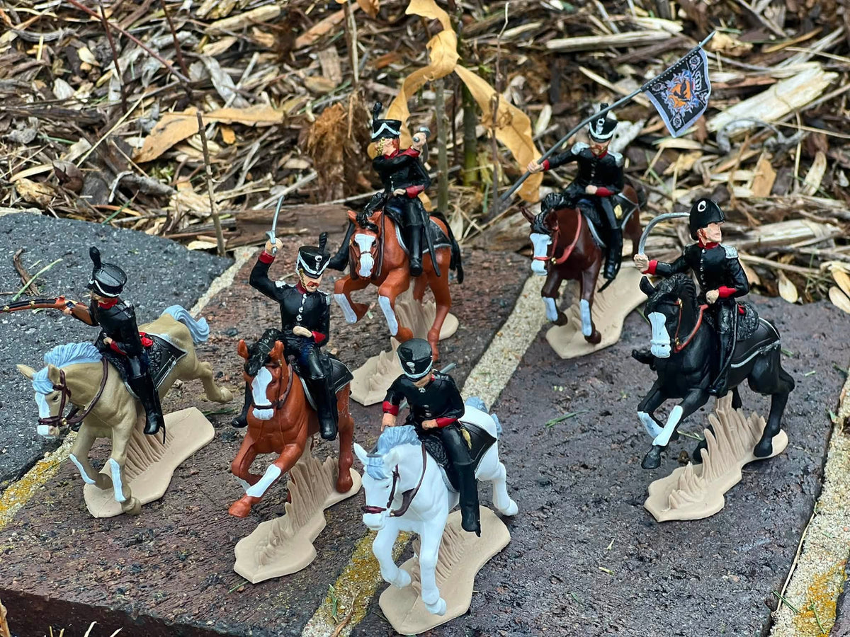 DSG Toy Soldiers Prussian Death's Head Hussars, special set (6 mounted)