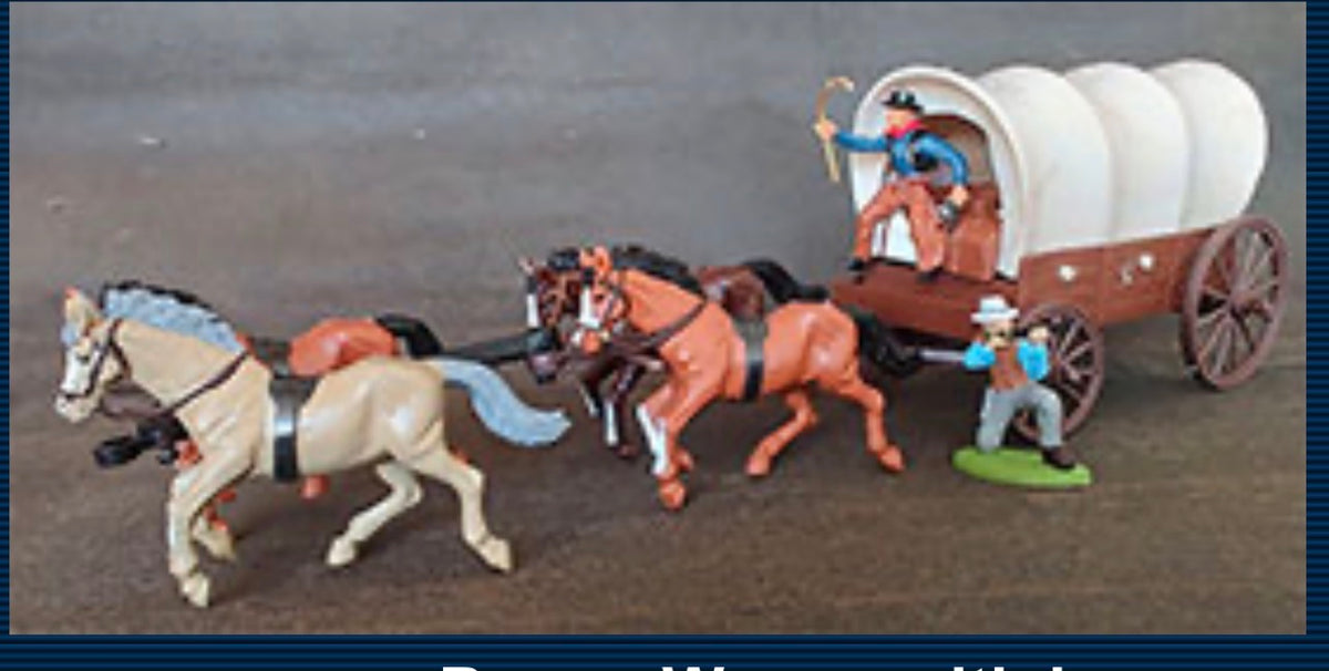 DSG Toy Soldiers Cowboy Covered Wagon