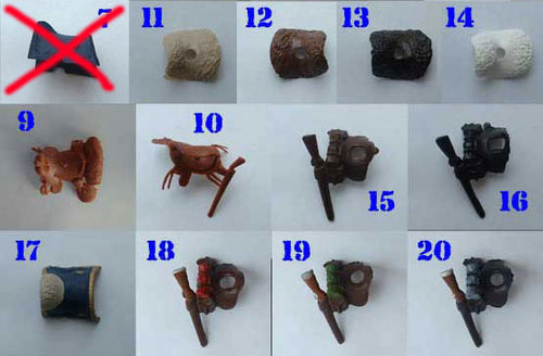 DSG Toy Soldiers Extra Saddles (set)