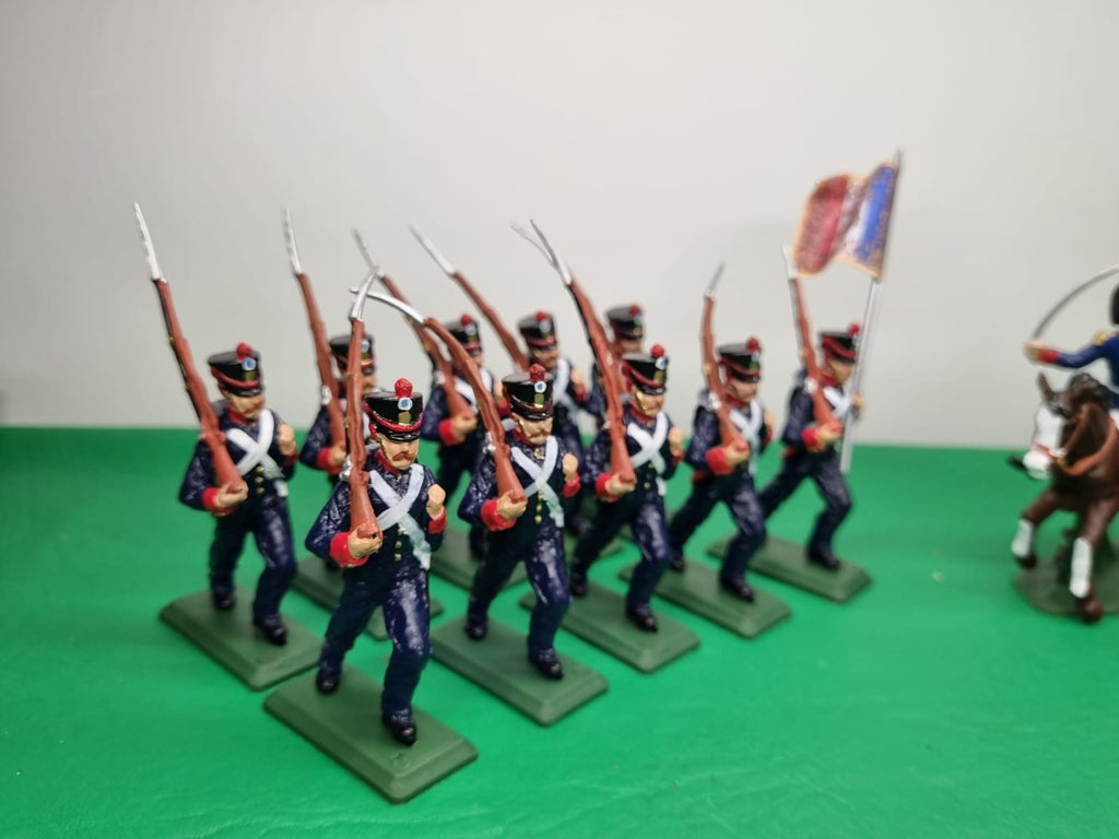 DSG Toy Soldiers French Infantry Marching Line, Napoleonic