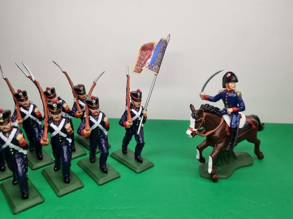 DSG Toy Soldiers French Infantry Marching Line, Napoleonic